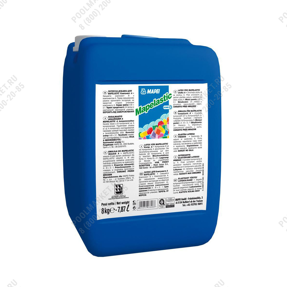 МАПЕЙ MAPELASTIC LIQUID ADMIXTURE компонент Б, 8кг