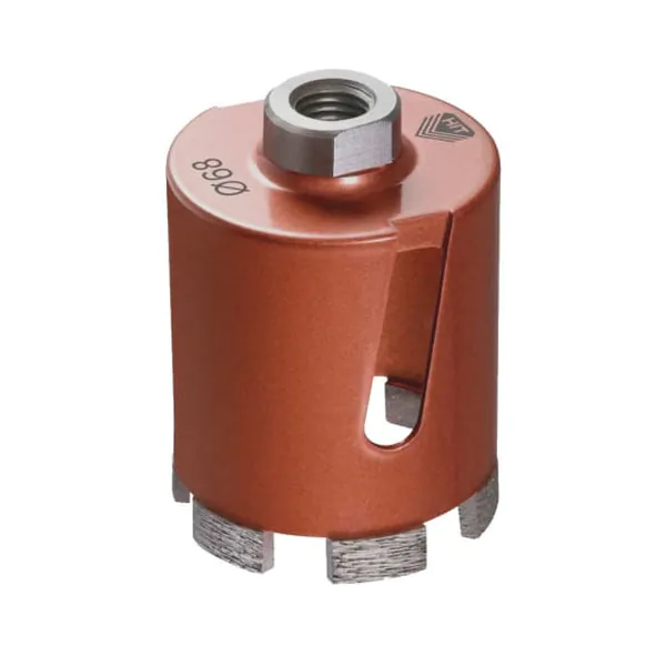 Сверло алмазное для подрозетников DH-D400 Q68/65 M16 R 6LSP (бронза)